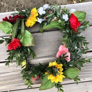 Handmade Midsommar Faux Flower Crown